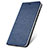 Custodia Portafoglio In Pelle Cover con Supporto L07 per Oppo A11 Blu