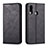 Custodia Portafoglio In Pelle Cover con Supporto L07 per Samsung Galaxy A20s Nero