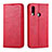 Custodia Portafoglio In Pelle Cover con Supporto L07 per Samsung Galaxy A20s Rosso