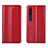 Custodia Portafoglio In Pelle Cover con Supporto L07 per Xiaomi Mi 10 Rosso