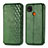 Custodia Portafoglio In Pelle Cover con Supporto L07 per Xiaomi POCO C3 Verde