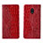 Custodia Portafoglio In Pelle Cover con Supporto L07 per Xiaomi Redmi 8A Rosso