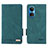 Custodia Portafoglio In Pelle Cover con Supporto L07Z per Huawei Honor X7 Verde