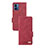 Custodia Portafoglio In Pelle Cover con Supporto L07Z per Motorola Moto G14 Rosso