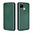 Custodia Portafoglio In Pelle Cover con Supporto L07Z per Realme 7i RMX2193 Verde