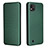 Custodia Portafoglio In Pelle Cover con Supporto L07Z per Realme C20 Verde