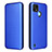 Custodia Portafoglio In Pelle Cover con Supporto L07Z per Realme C21Y Blu