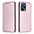 Custodia Portafoglio In Pelle Cover con Supporto L07Z per Realme C35 Oro Rosa