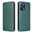 Custodia Portafoglio In Pelle Cover con Supporto L07Z per Realme C35 Verde