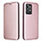 Custodia Portafoglio In Pelle Cover con Supporto L07Z per Realme GT2 Pro 5G Oro Rosa