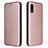 Custodia Portafoglio In Pelle Cover con Supporto L07Z per Samsung Galaxy A02 Oro Rosa