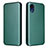 Custodia Portafoglio In Pelle Cover con Supporto L07Z per Samsung Galaxy A03 Core Verde