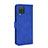 Custodia Portafoglio In Pelle Cover con Supporto L07Z per Samsung Galaxy A12 5G Blu