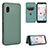 Custodia Portafoglio In Pelle Cover con Supporto L07Z per Samsung Galaxy A20 SC-02M SCV46 Verde