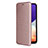 Custodia Portafoglio In Pelle Cover con Supporto L07Z per Samsung Galaxy A22 4G Oro Rosa