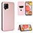 Custodia Portafoglio In Pelle Cover con Supporto L07Z per Samsung Galaxy A42 5G Oro Rosa