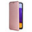 Custodia Portafoglio In Pelle Cover con Supporto L07Z per Samsung Galaxy F42 5G Oro Rosa