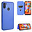 Custodia Portafoglio In Pelle Cover con Supporto L07Z per Samsung Galaxy M11 Blu