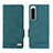 Custodia Portafoglio In Pelle Cover con Supporto L07Z per Sony Xperia 5 IV Verde