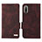 Custodia Portafoglio In Pelle Cover con Supporto L07Z per Sony Xperia Ace III SO-53C Marrone