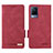 Custodia Portafoglio In Pelle Cover con Supporto L07Z per Vivo V21 5G Rosso