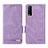 Custodia Portafoglio In Pelle Cover con Supporto L07Z per Vivo Y12G Viola