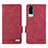 Custodia Portafoglio In Pelle Cover con Supporto L07Z per Vivo Y31 (2021) Rosso