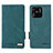 Custodia Portafoglio In Pelle Cover con Supporto L07Z per Xiaomi Redmi 10 Power Verde