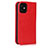 Custodia Portafoglio In Pelle Cover con Supporto L08 per Apple iPhone 12 Rosso