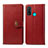 Custodia Portafoglio In Pelle Cover con Supporto L08 per Huawei Nova Lite 3 Plus Rosso