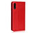 Custodia Portafoglio In Pelle Cover con Supporto L08 per Huawei P Smart Z (2019) Rosso