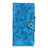 Custodia Portafoglio In Pelle Cover con Supporto L08 per Motorola Moto One Fusion Plus Cielo Blu