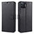 Custodia Portafoglio In Pelle Cover con Supporto L08 per Oppo Reno4 Lite Nero