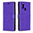 Custodia Portafoglio In Pelle Cover con Supporto L08 per Samsung Galaxy A21s Viola