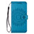 Custodia Portafoglio In Pelle Cover con Supporto L08 per Samsung Galaxy S20 Plus Blu