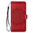 Custodia Portafoglio In Pelle Cover con Supporto L08 per Samsung Galaxy S20 Plus Rosso