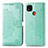 Custodia Portafoglio In Pelle Cover con Supporto L08 per Xiaomi POCO C31 Verde Pastello