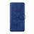 Custodia Portafoglio In Pelle Cover con Supporto L08 per Xiaomi Redmi Note 9 Pro Max Blu