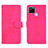 Custodia Portafoglio In Pelle Cover con Supporto L08Z per Realme 7i RMX2193 Rosa Caldo