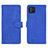 Custodia Portafoglio In Pelle Cover con Supporto L08Z per Realme C20 Blu