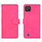 Custodia Portafoglio In Pelle Cover con Supporto L08Z per Realme C20 Rosa Caldo