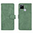 Custodia Portafoglio In Pelle Cover con Supporto L08Z per Realme C25S Verde