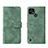 Custodia Portafoglio In Pelle Cover con Supporto L08Z per Realme C25Y India Verde