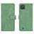 Custodia Portafoglio In Pelle Cover con Supporto L08Z per Realme Narzo 50i Verde