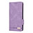 Custodia Portafoglio In Pelle Cover con Supporto L08Z per Samsung Galaxy S21 Plus 5G Viola