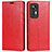 Custodia Portafoglio In Pelle Cover con Supporto L09 per Xiaomi Mi 12S 5G Rosso