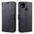 Custodia Portafoglio In Pelle Cover con Supporto L09 per Xiaomi POCO C3 Nero