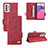 Custodia Portafoglio In Pelle Cover con Supporto L09Z per Samsung Galaxy A33 5G Rosso