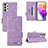 Custodia Portafoglio In Pelle Cover con Supporto L09Z per Samsung Galaxy A73 5G Viola