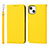 Custodia Portafoglio In Pelle Cover con Supporto L10 per Apple iPhone 13 Giallo